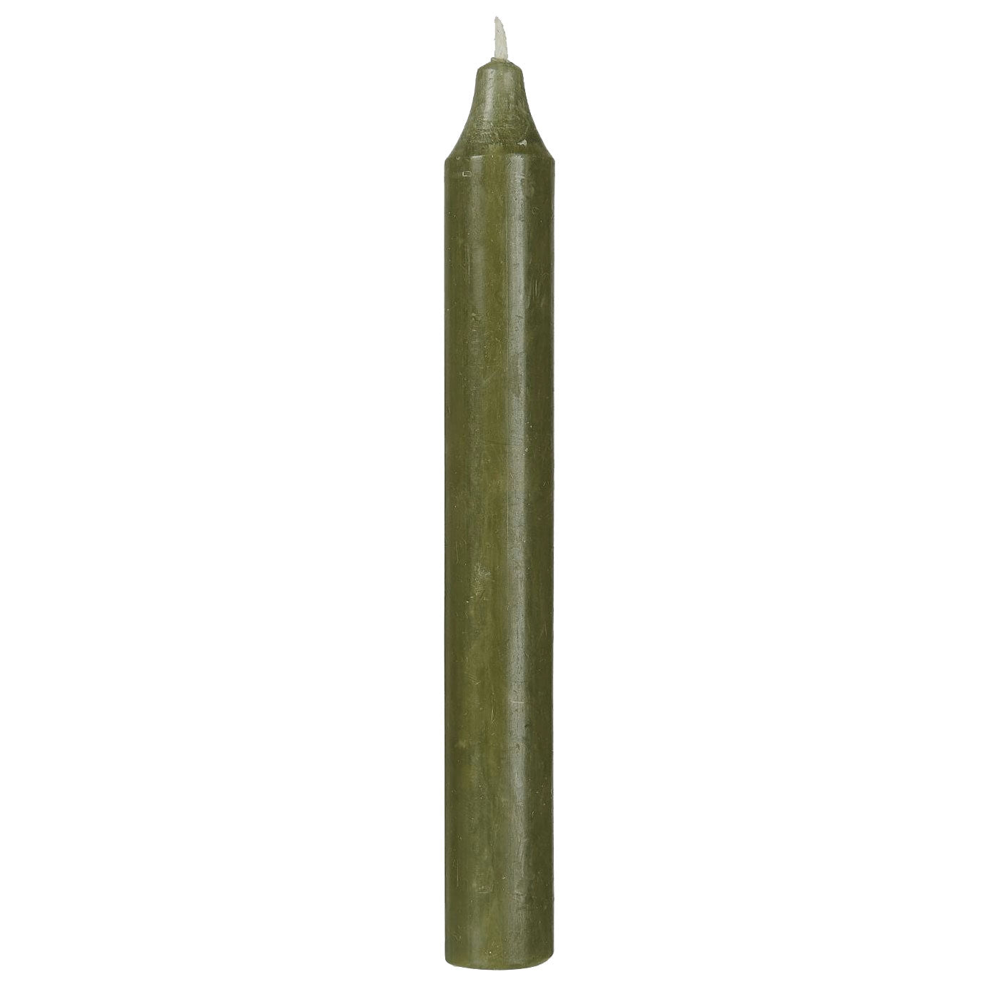 Ribe Stabkerzen Rustik Waldgrün 18x2,2cm 4er Set Tafelkerzen