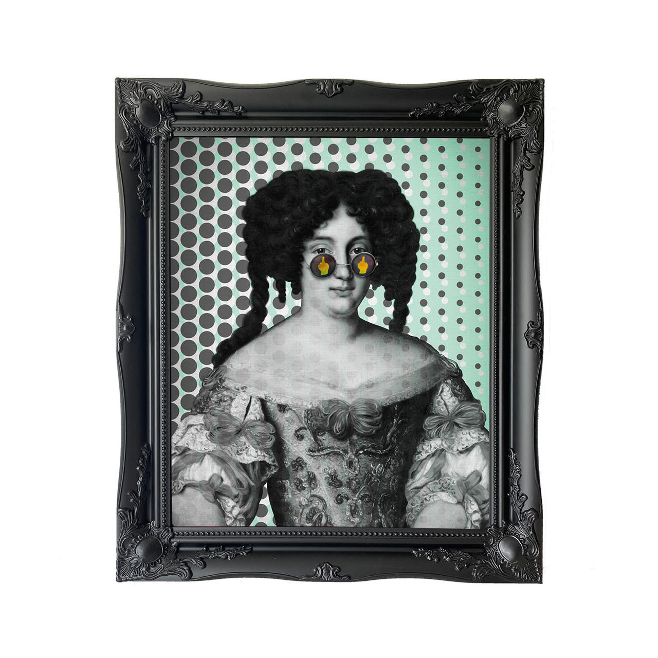 Mineheart Dotty for You A Bit Rude Poster Grau-Grün 30x41 cm