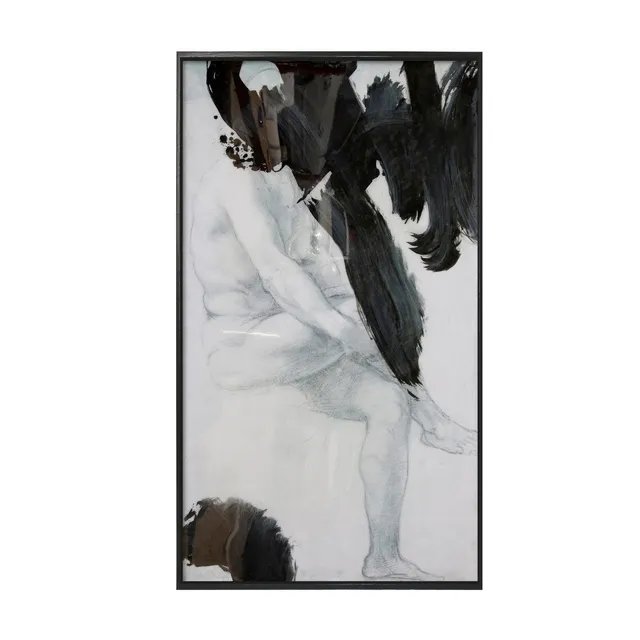 Mineheart Wall Art The Sitting Man Leinwand 61x106cm limitiert