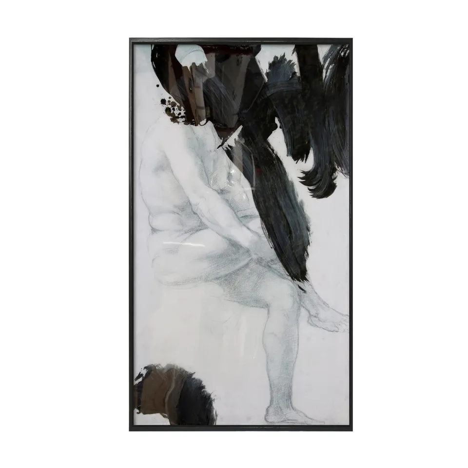 Mineheart Wall Art The Sitting Man Leinwand 61x106cm limitiert