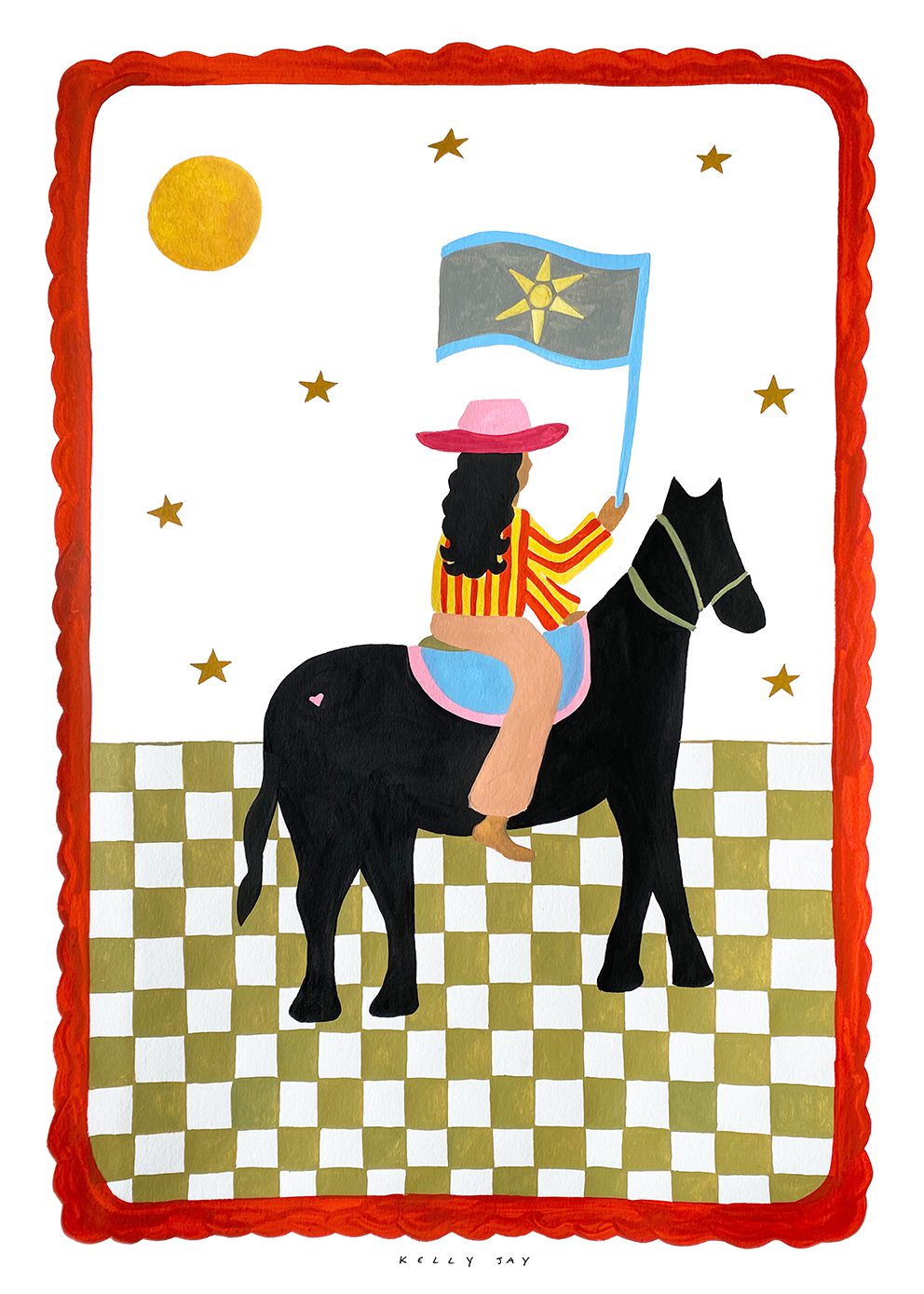 The Poster Club The more I Travel Poster A4 rot bunt