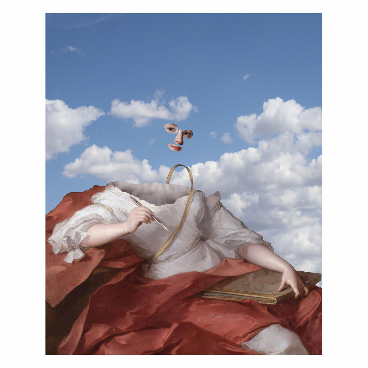 Mineheart Woman in the Clouds Poster 30x40cm blau