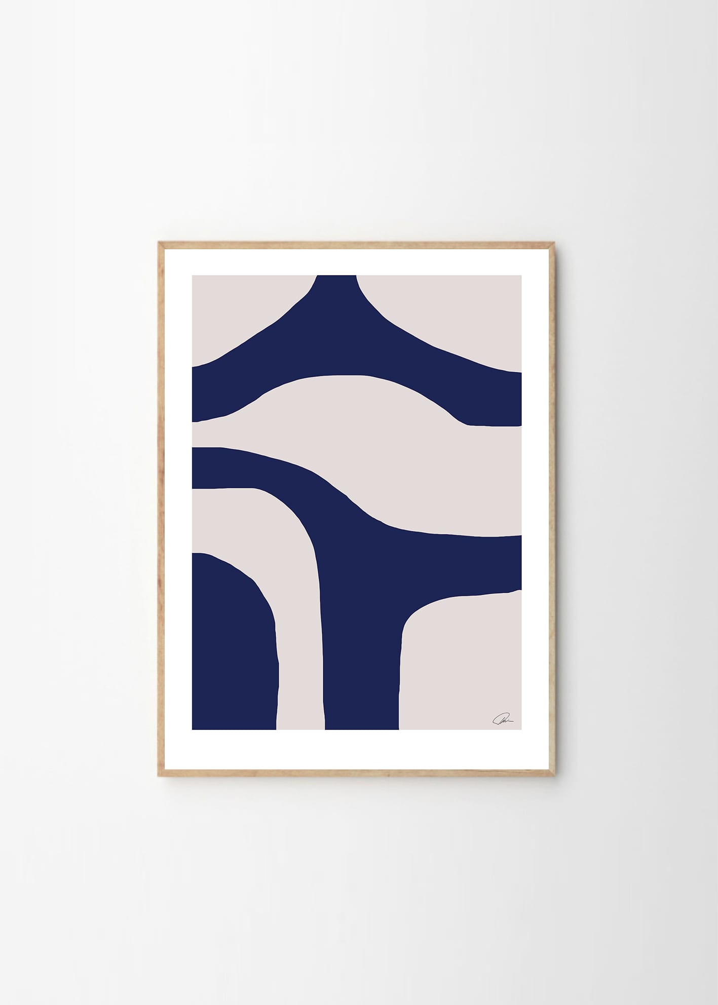 The Poster Club Art Prints Separation Poster 30x40 cm blau