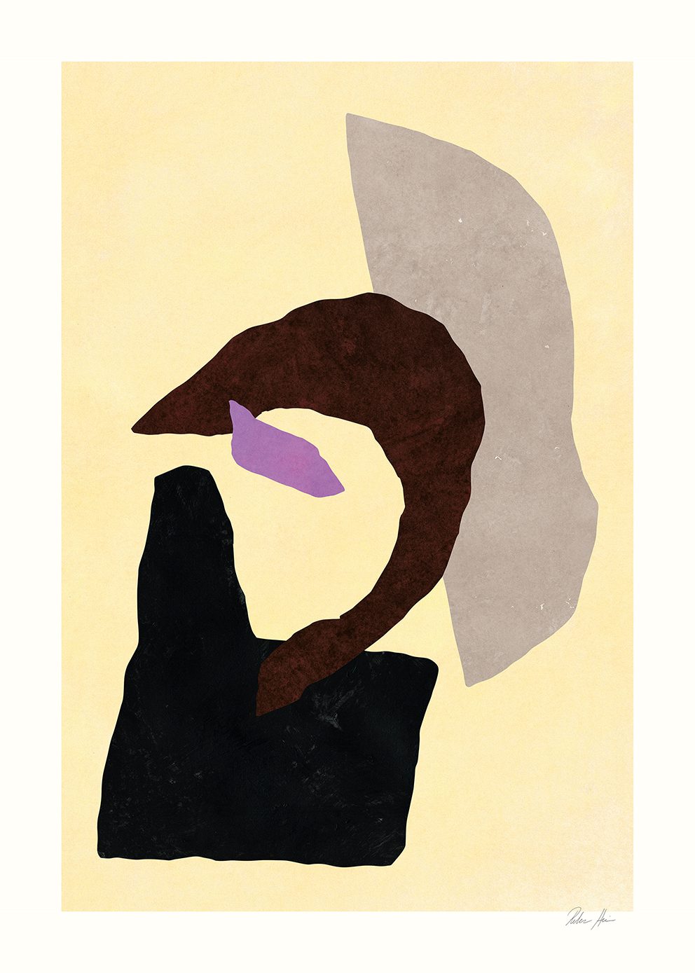 The Poster Club Art Prints Blind Eye no. 03 Poster 30x40 cm beige