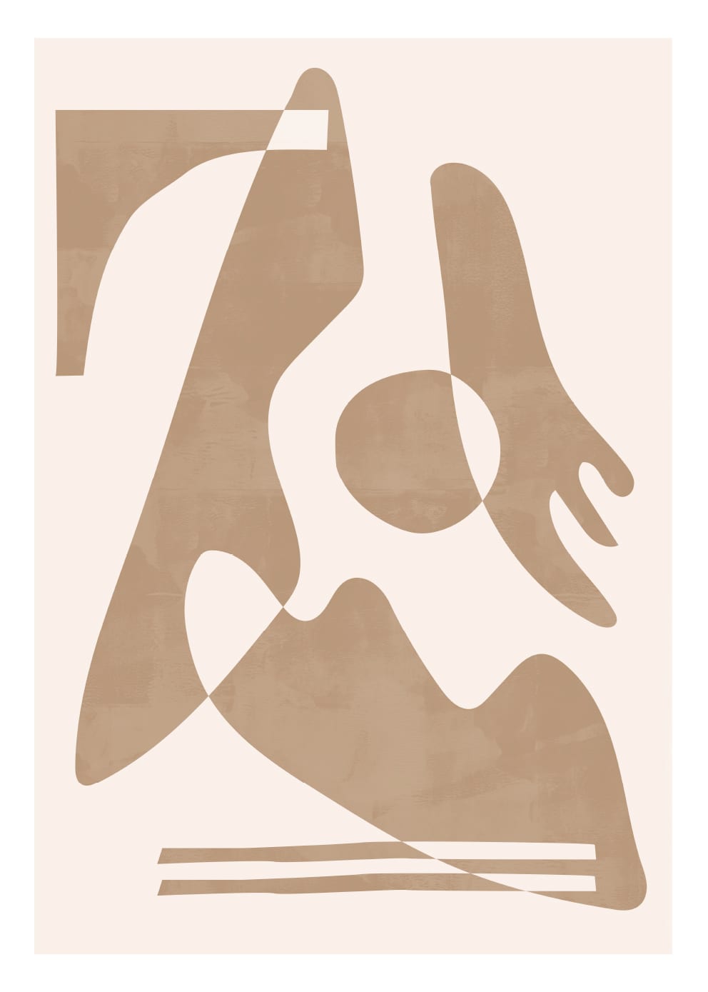 The Poster Club Contrasts 07 Kunstdruck 30x40 cm Rosa