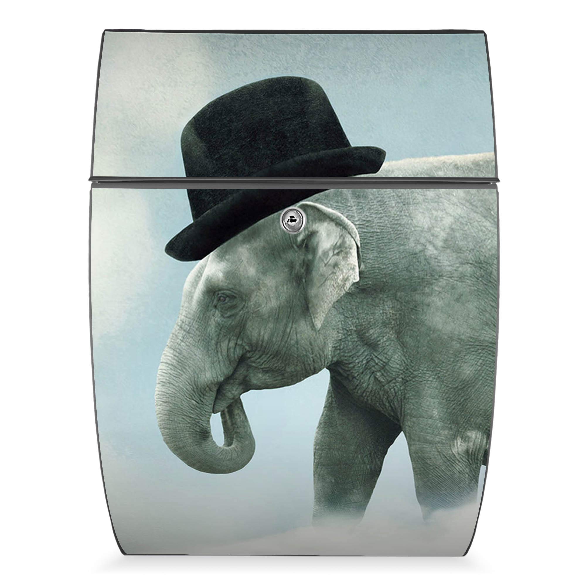 Banjado Briefkasten Riviera 46x33,5x13cm Elefant Möwe Anthrazit