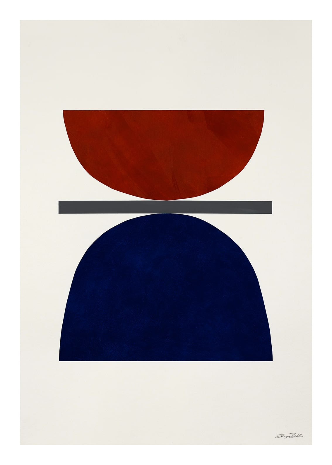 The Poster Club Art Prints Sky and Sea Poster 30x40 cm blau