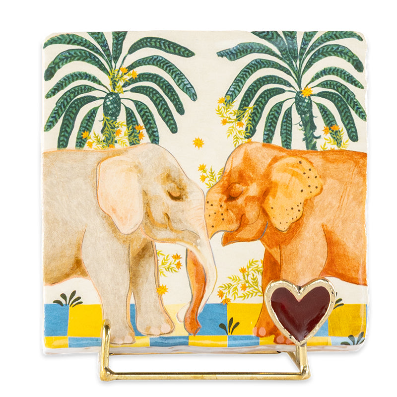 Storytiles Gift Sets Holding on to you Fliese 10x10 cm Elefant