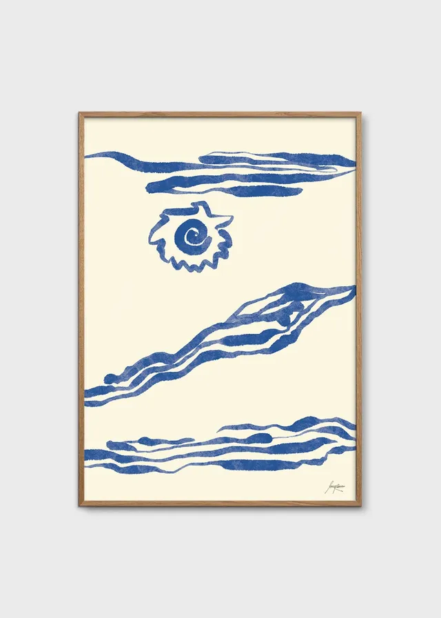 The Poster Club El Mar Poster 30x40 cm beige-blau