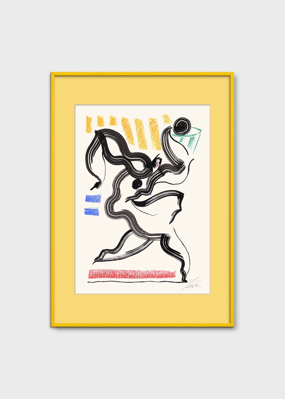 The Poster Club Art Prints Basketball Poster A4 abstrakt