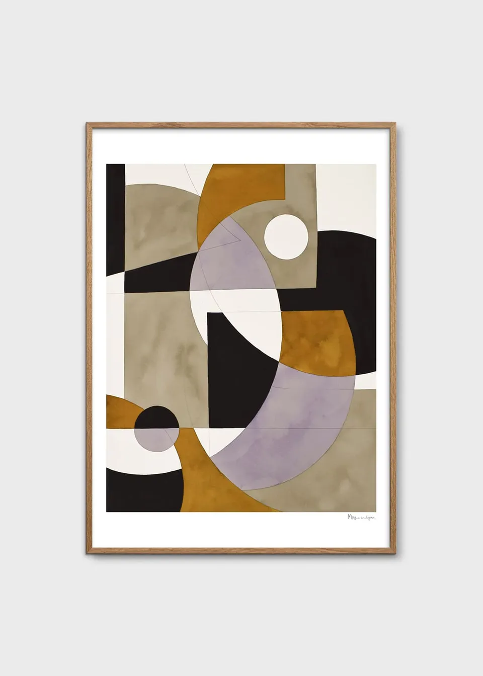 The Poster Club Composition 02 Kunstdruck 50x70 cm beige