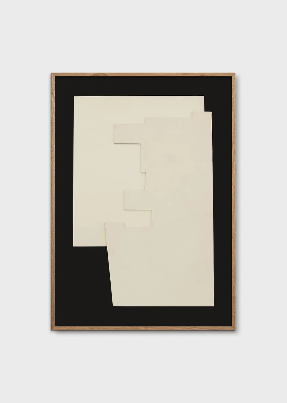The Poster Club Relief Kunstdruck 50x70 cm beige
