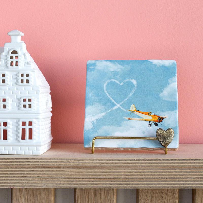 Storytiles Delft Blue A loving expression Fliese S 10x10 Himmel