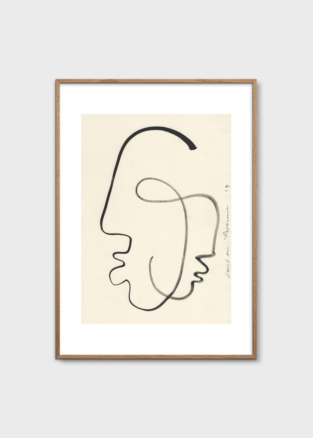 The Poster Club One Soul Poster A4 beige Line Art