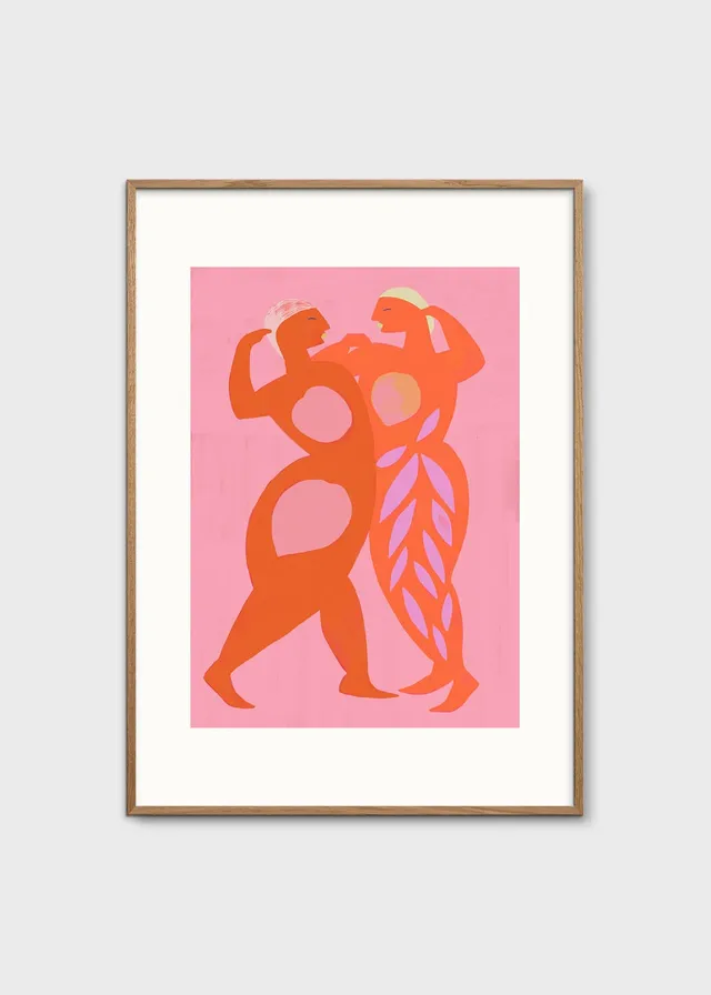The Poster Club Art Prints Sisterhood Poster 30x40 rosa