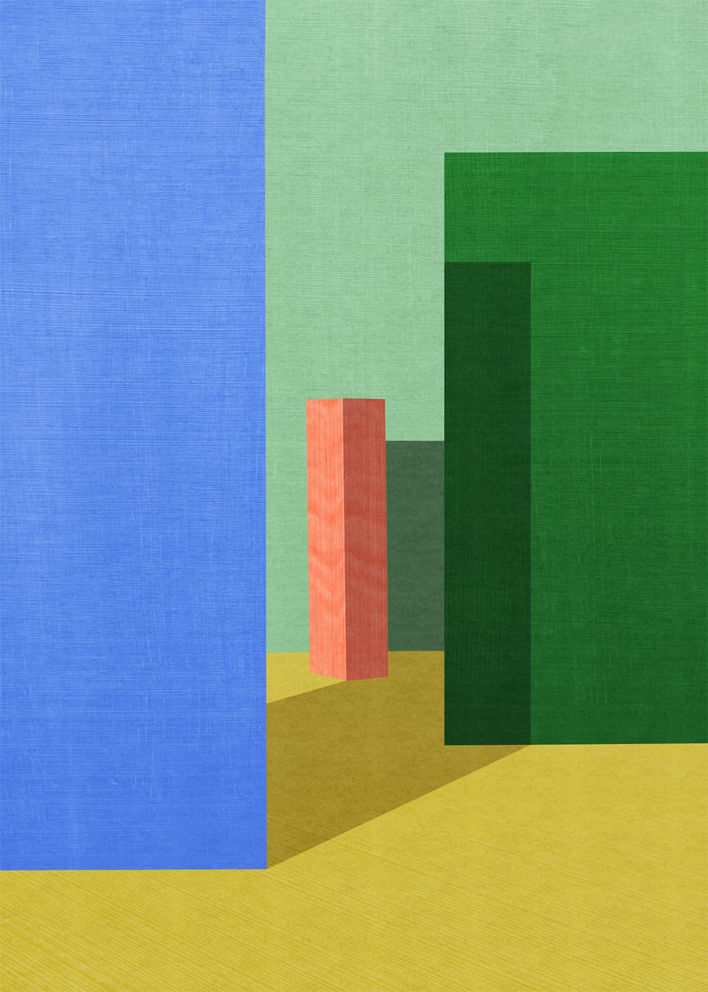 The Poster Club In the Shade Canvas 50x70 cm gerahmt