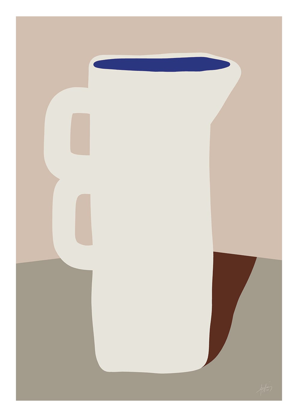 The Poster Club Pottery 06 Poster 30x40 cm beige weiß