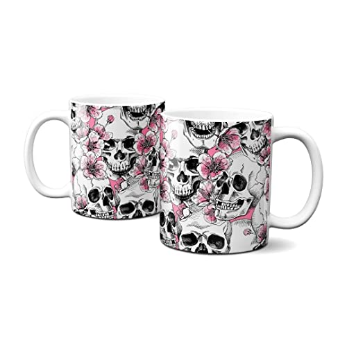 Hustling Sharks Wandbilder Pink Skulls Tasse 330 ml Keramik Pink