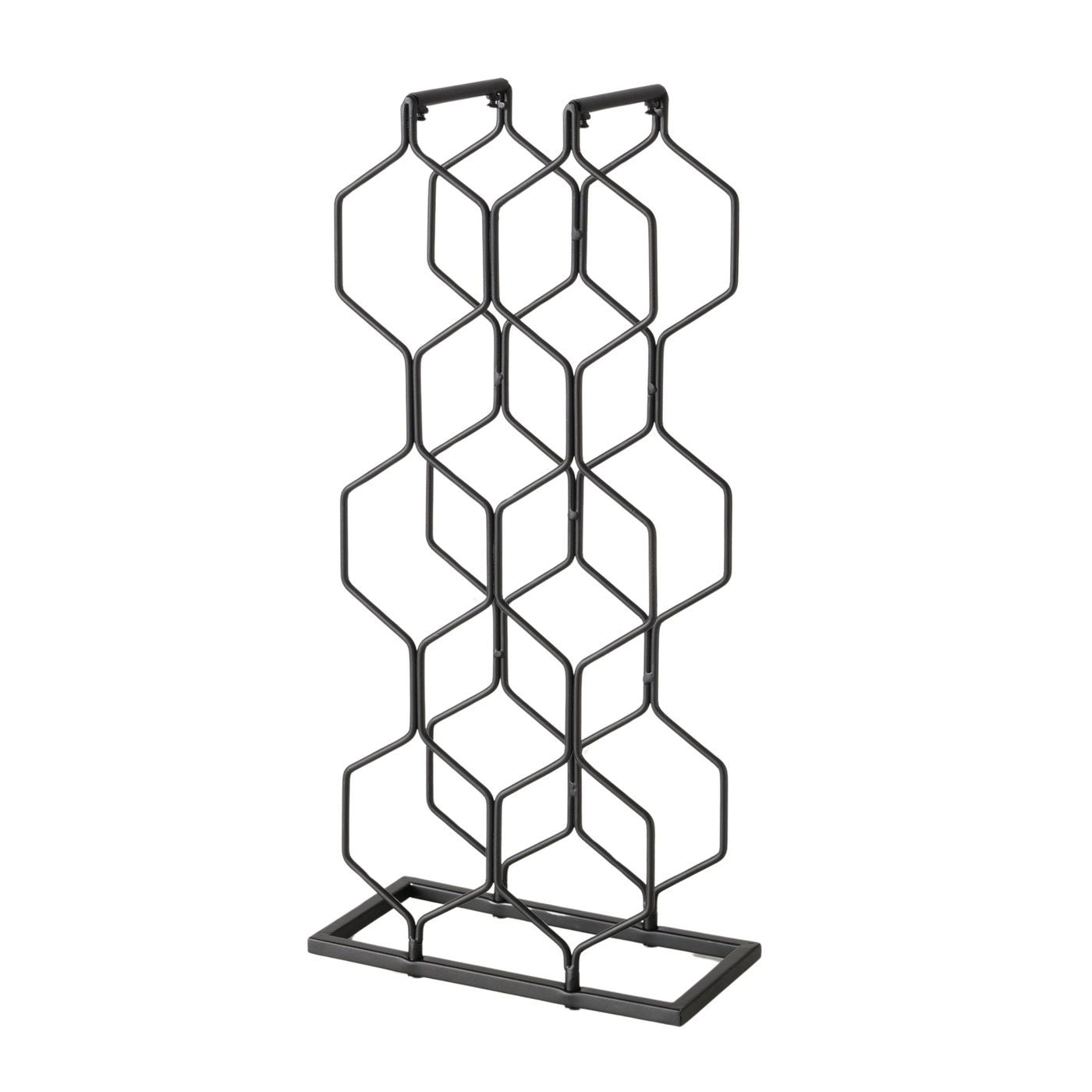 LS-LebenStil Weinregal Metall 48cm schwarz 8 Flaschen