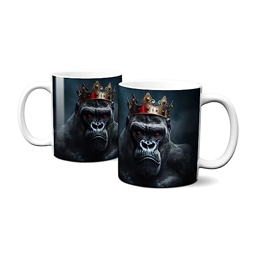 Hustling Sharks Wandbilder Der böse König Tasse 330ml weiß Keramik