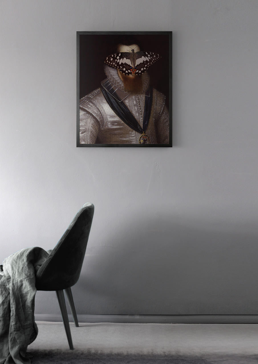 Mineheart Butterfly Portrait Leinwand Schmetterling 60x81cm