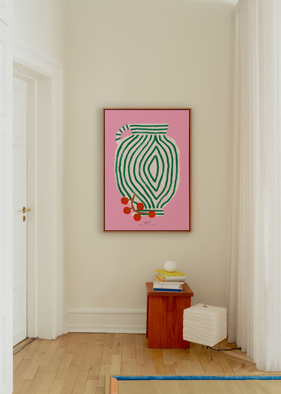 The Poster Club Vase and Currants Poster 30x40 cm grün