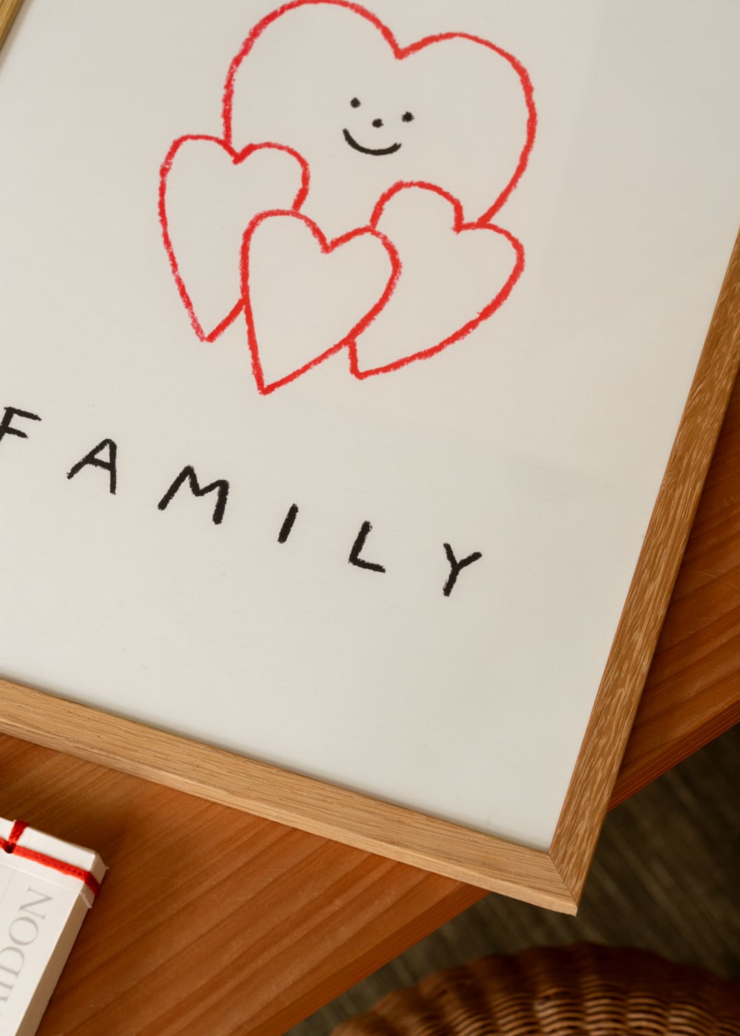 The Poster Club Family Kunstdruck 30x40 cm Linien Rot