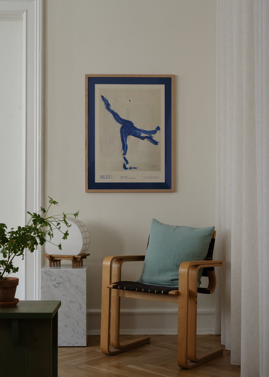 The Poster Club Art Prints Blue Passepartout 30x40 cm blau