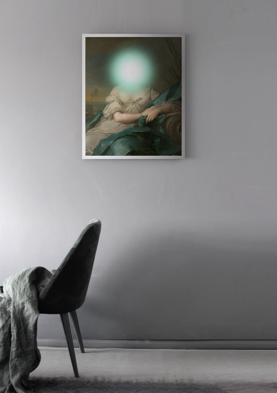 Mineheart Orb of Pleasure Green Lady Wandbild 30x41cm grün