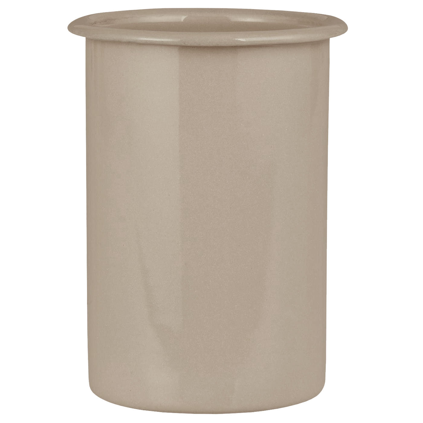 Ib Laursen Altum Zahnputzbecher Emaille Beige 12 cm Vintage