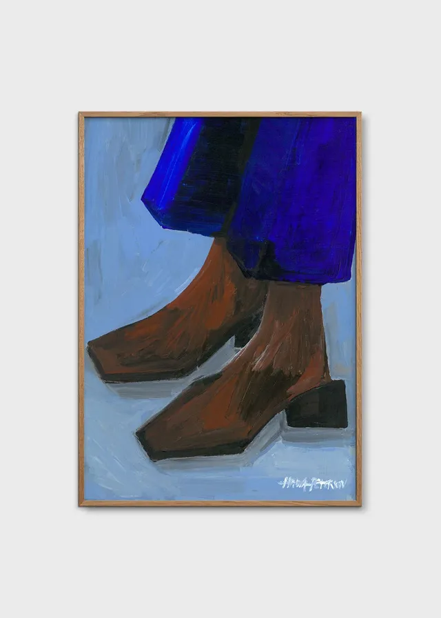The Poster Club Art Prints Boots and Blues Poster 30x40 blau