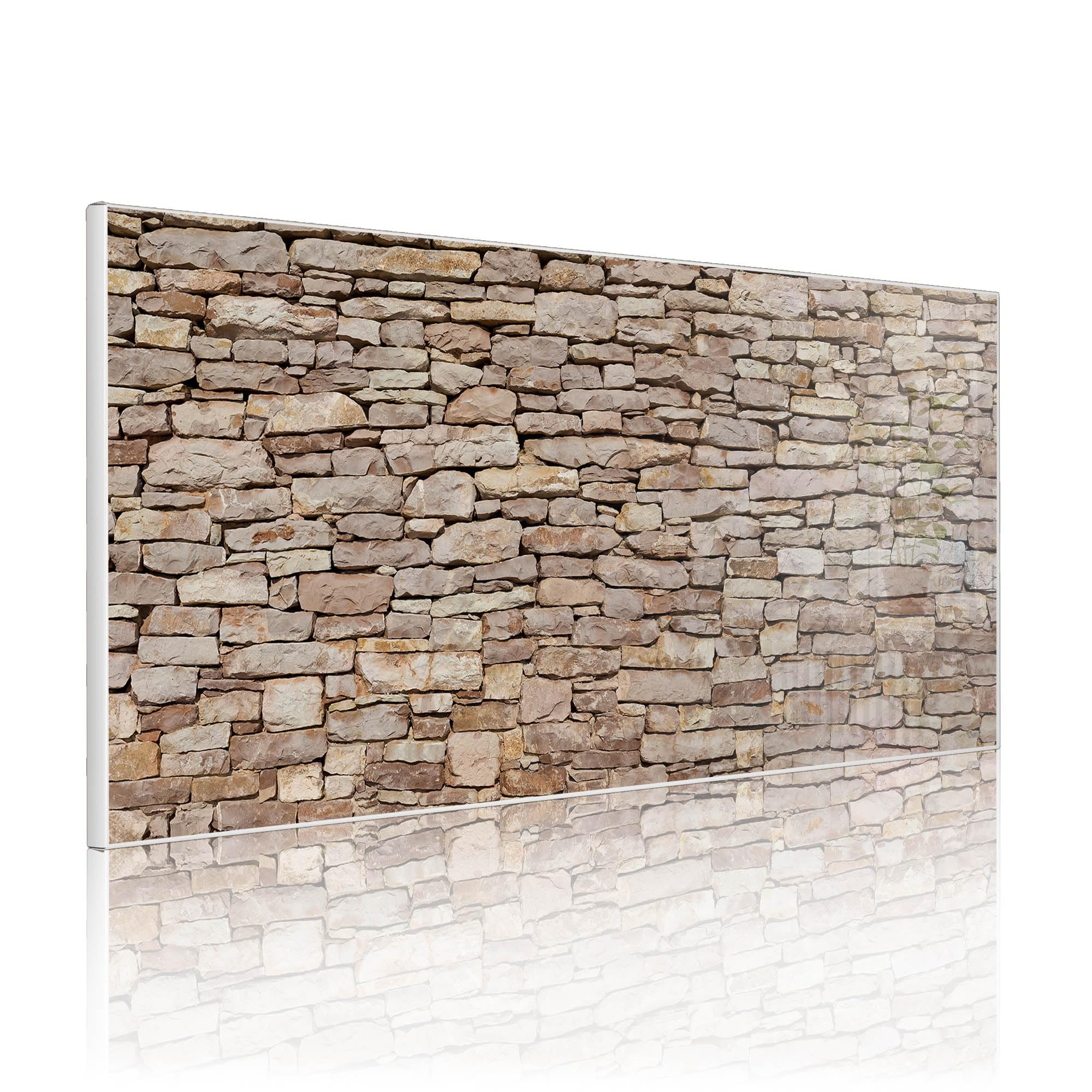Banjado Magnettafel Stadtmauer 78x37 cm Metall Weiß