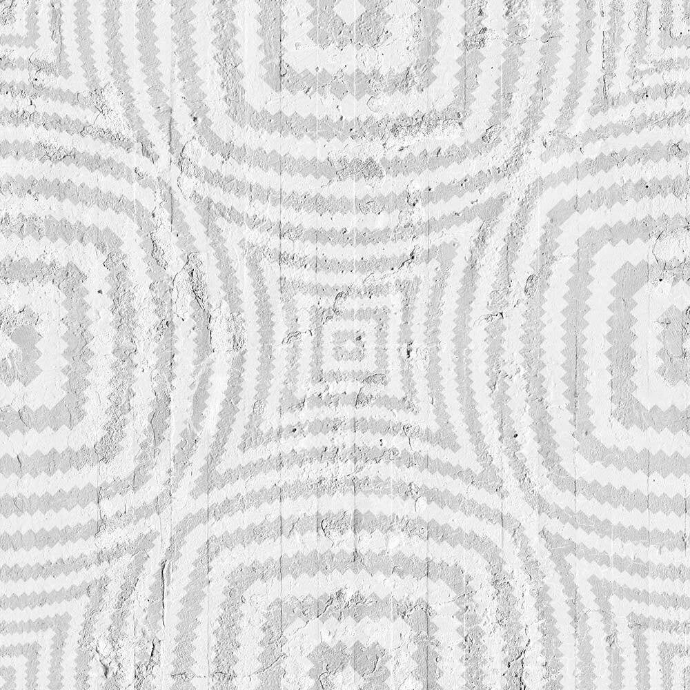 Mineheart Geometric Circles Tapete Schwarz Weiß 52cm x 10m