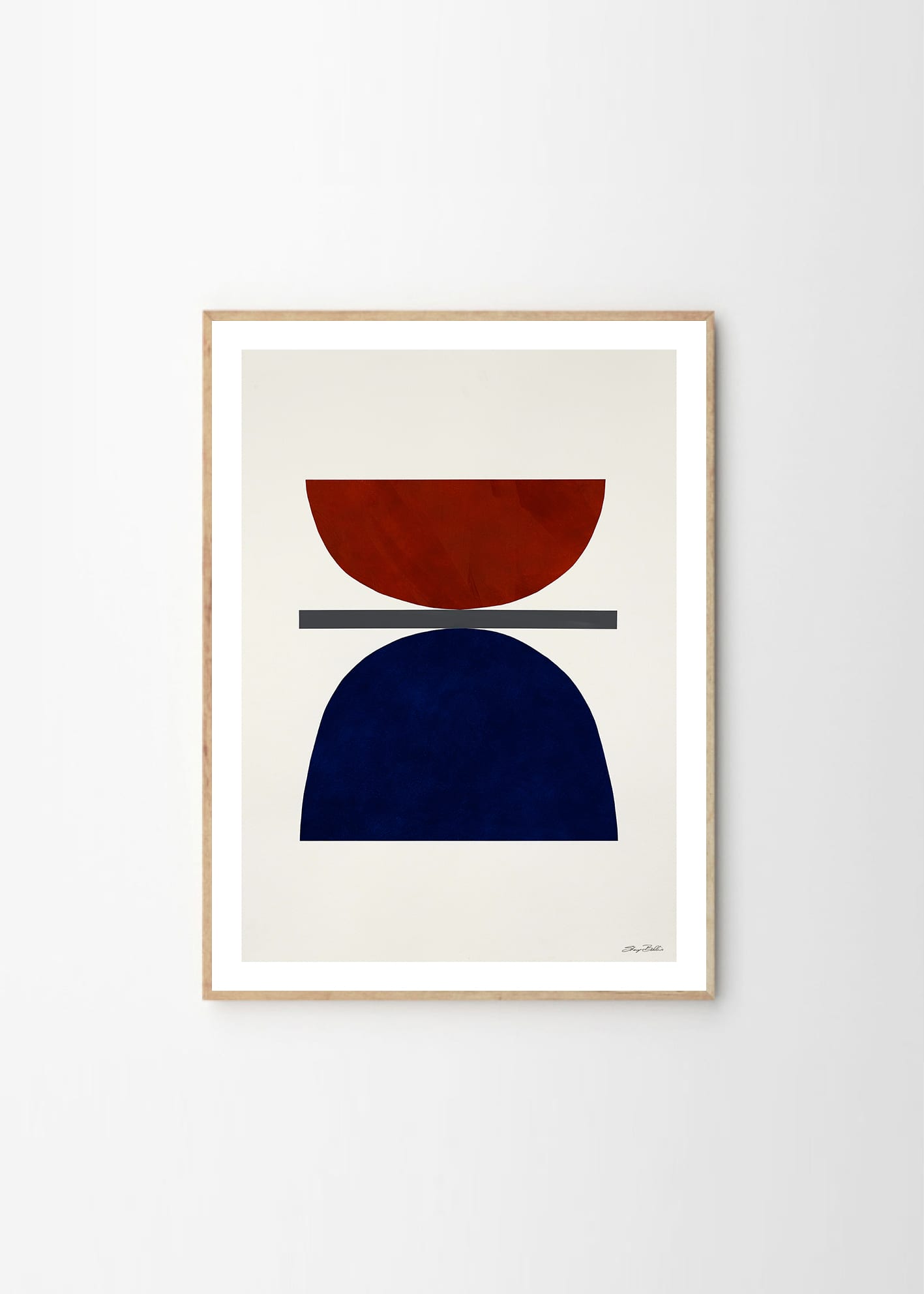 The Poster Club Art Prints Sky and Sea Poster 30x40 cm blau