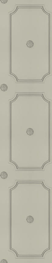 Mineheart Wallpaper French Grey Georgian Dot Tapete Grau Paneel