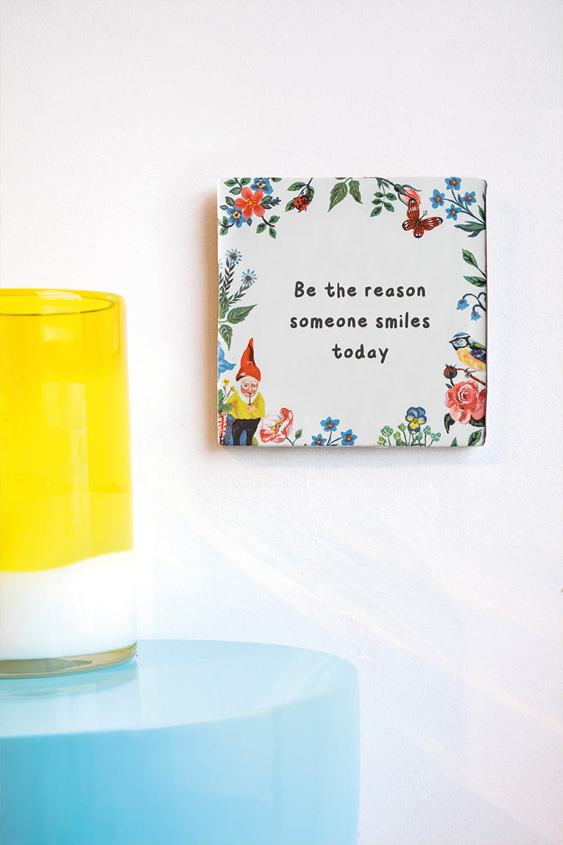 Storytiles Delft Blue Kaboutertje Fliese 10x10 cm Wunschtext
