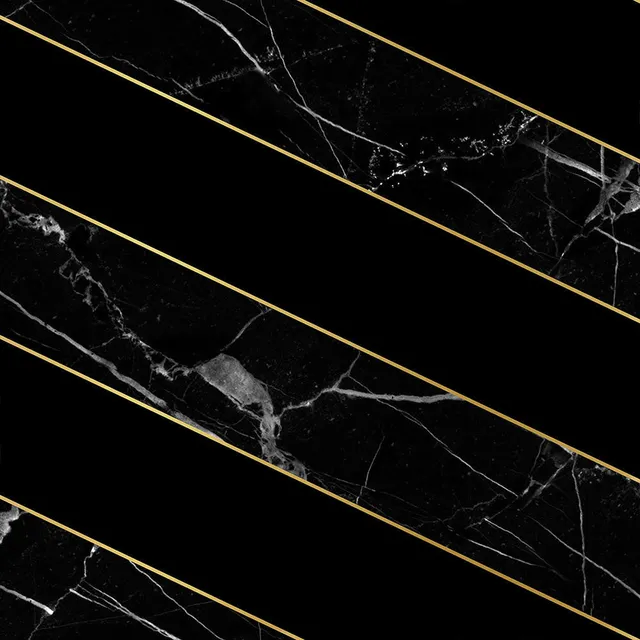 Mineheart Wallpaper Diagonal Marble Tapete Schwarz A3 Muster