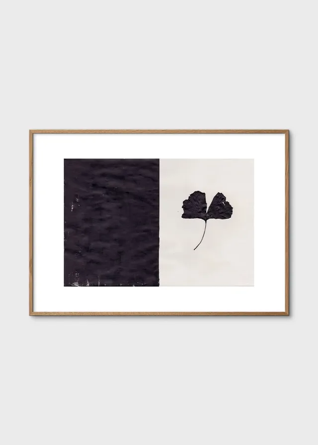 The Poster Club Art Prints Black Ginkgo Poster 30x40 schwarz
