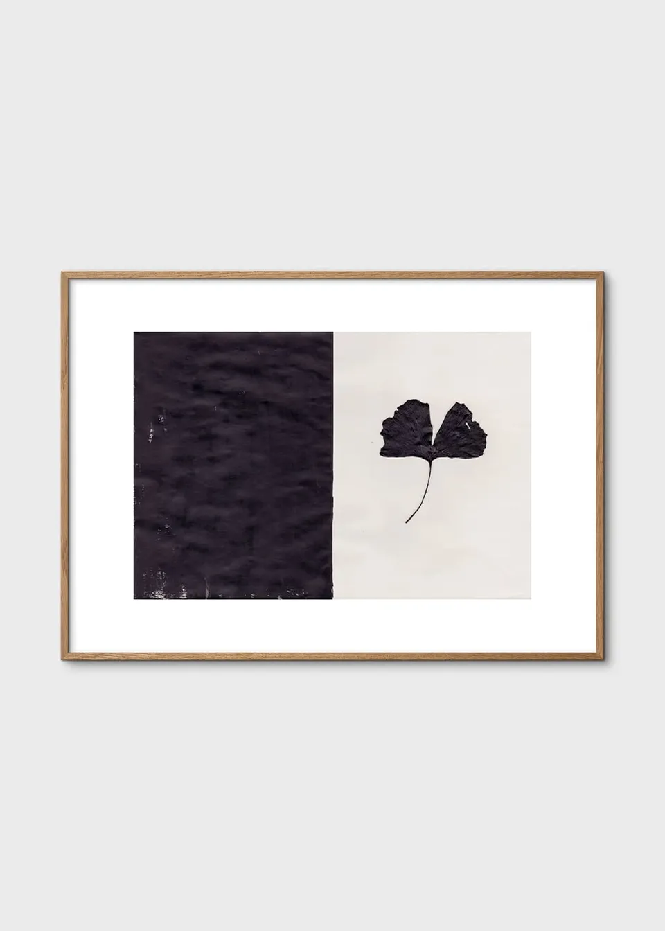 The Poster Club Art Prints Black Ginkgo Poster 30x40 schwarz