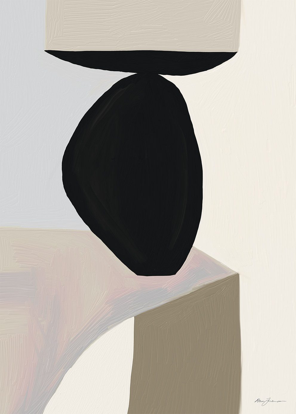 The Poster Club Art Prints Sculpted Poster A4 schwarz-weiß