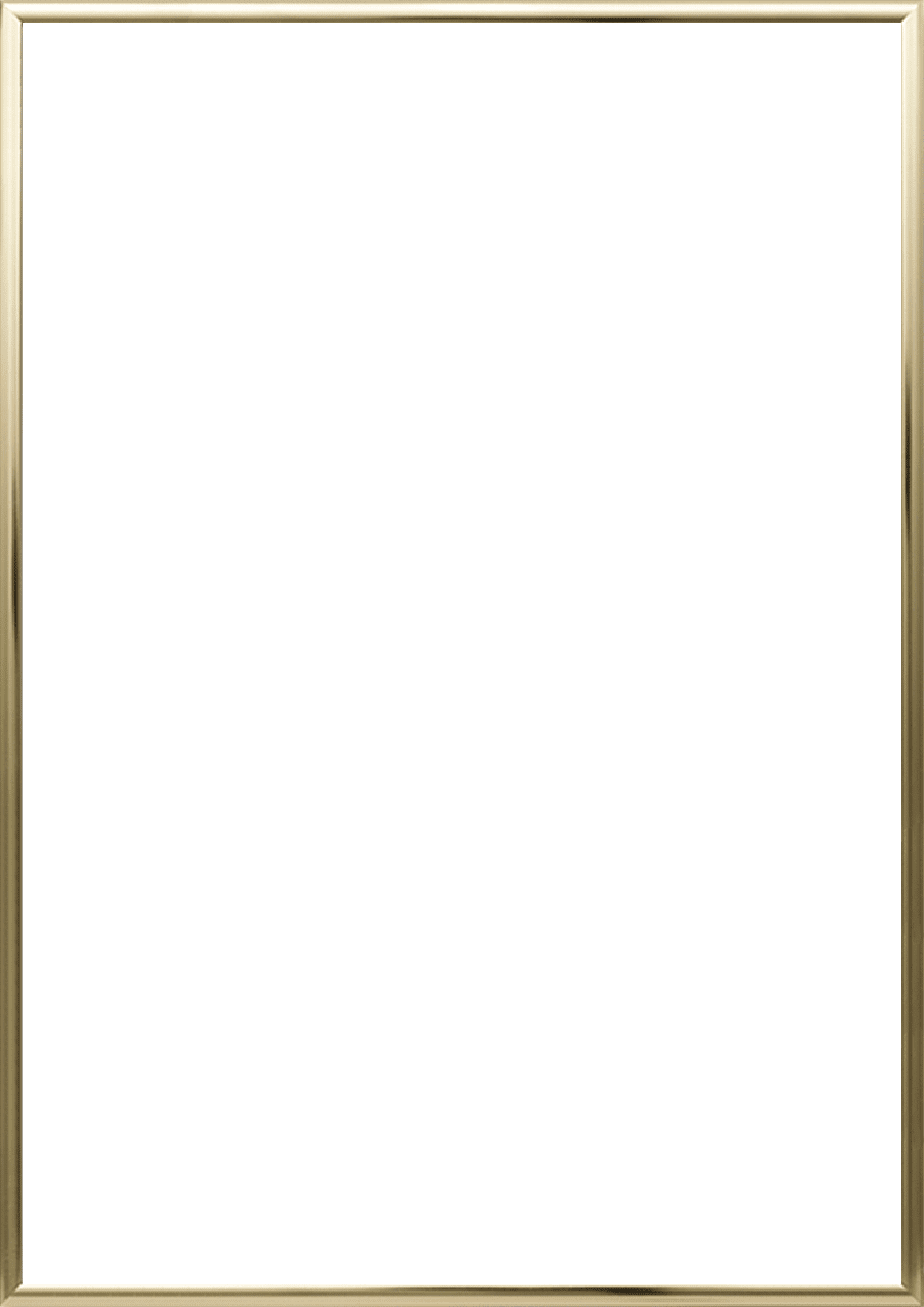 The Poster Club Brass Alu-Rahmen 50x70 cm messing