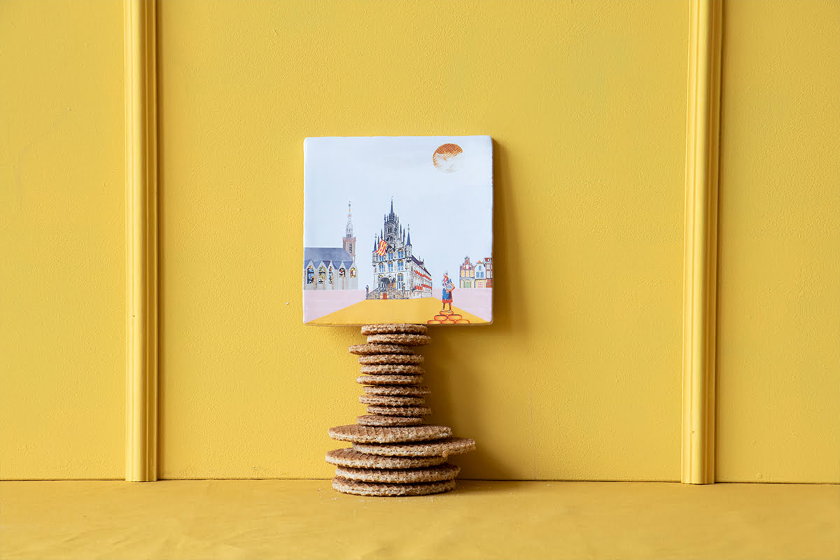 Storytiles Delft Blue Alle Goeds uit Gouda Wandfliese S 10x10 cm