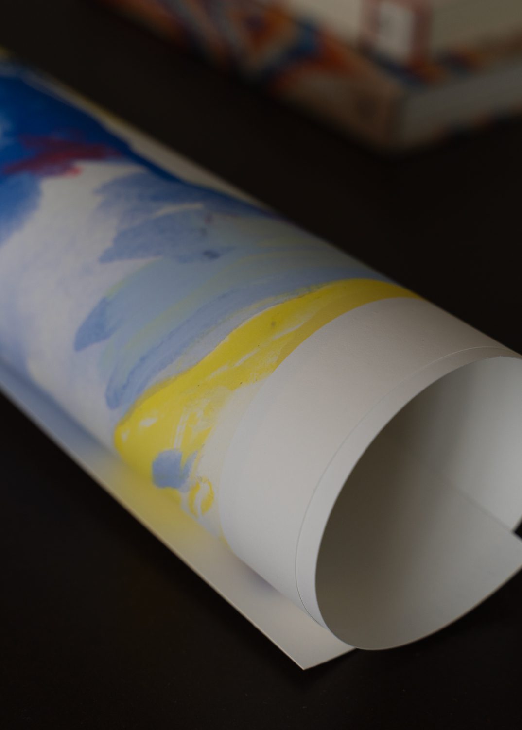 The Poster Club Art Prints Blue Strokes Poster 30x40 cm blau