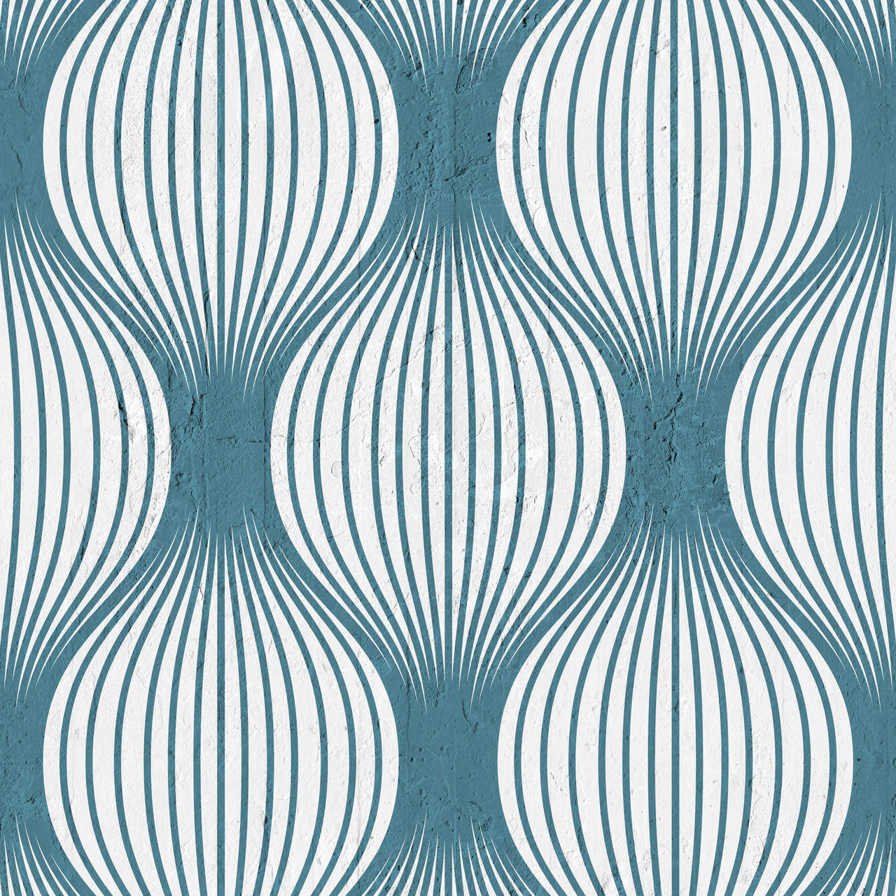 Mineheart Wallpaper Petroleum Geometric Bulbs Tapete Petrol
