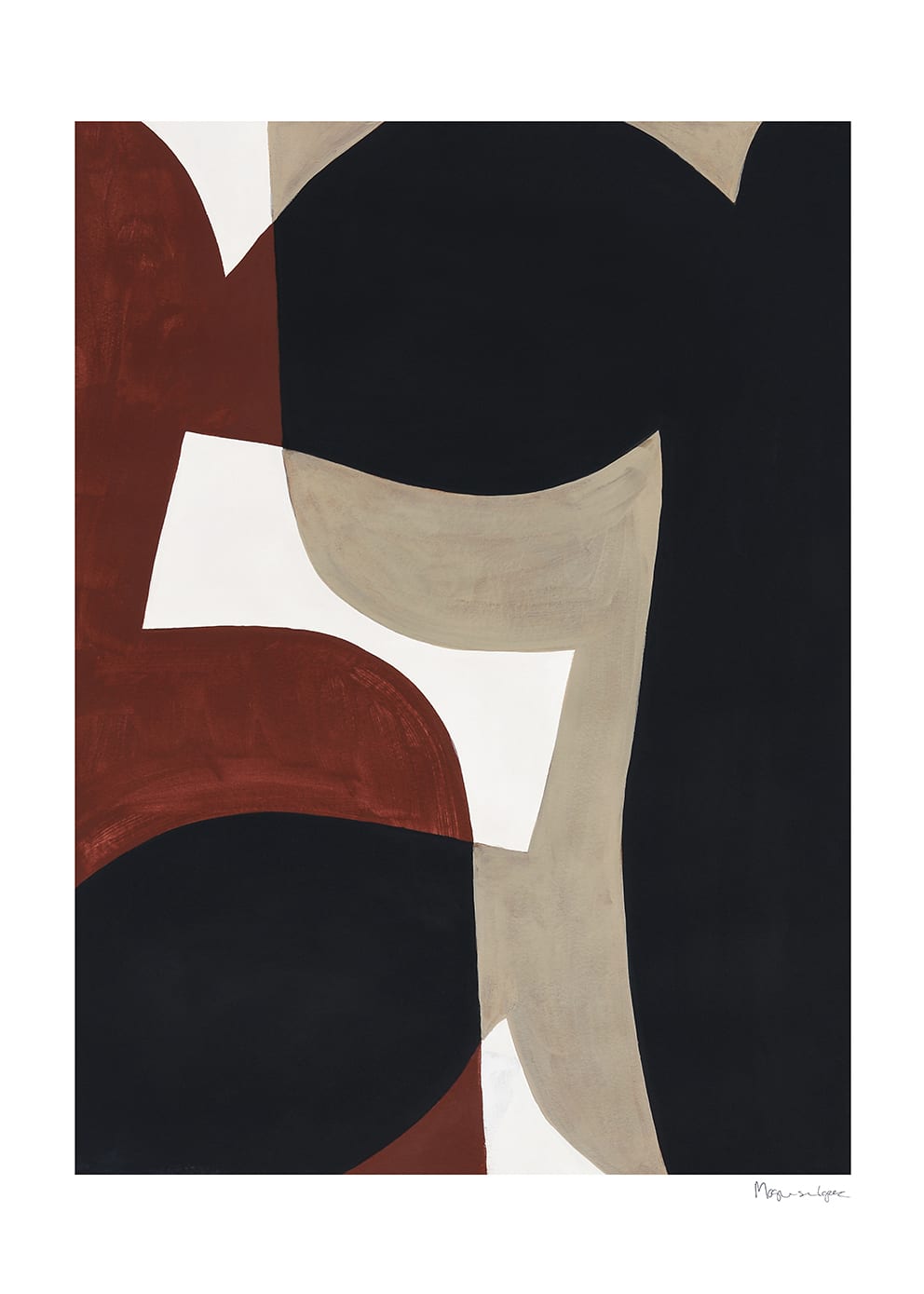 The Poster Club Connected Shapes No 1 Poster 50x70