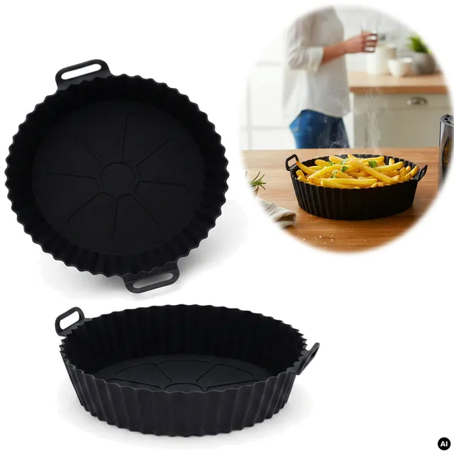 LS-LebenStil Küche & Haushalt Silikonform Rund 20cm 2er Set