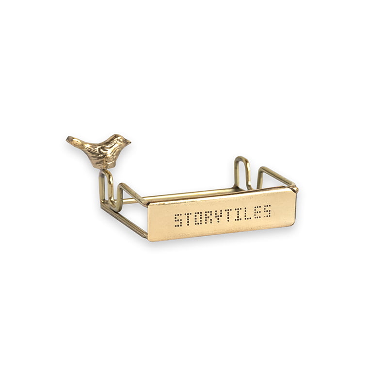 Storytiles Tile Holders Golden Holdie Bird Fliesenhalter gold