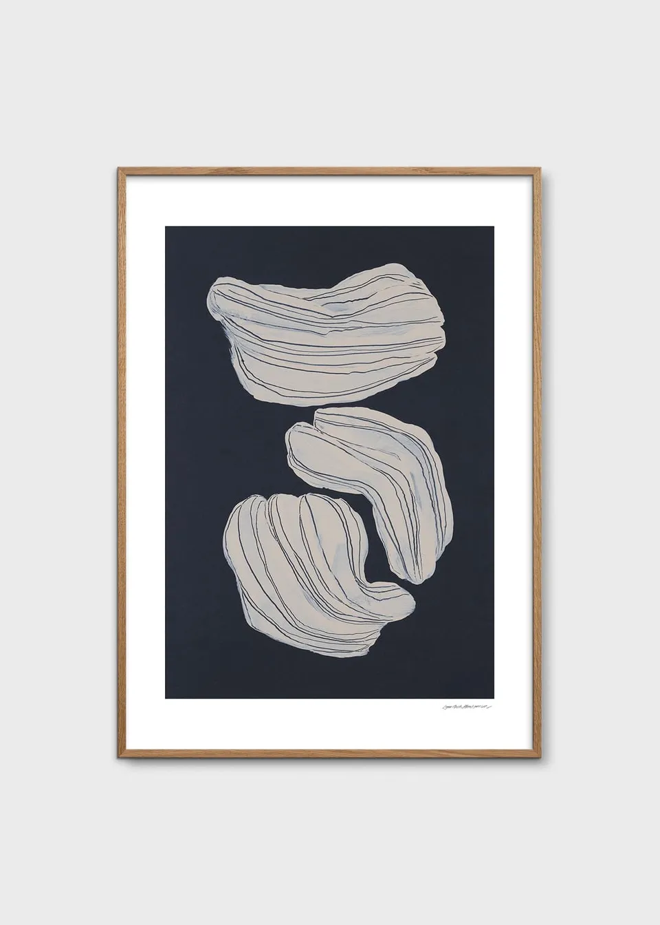 The Poster Club Blur Poster 50x70 cm blau grau