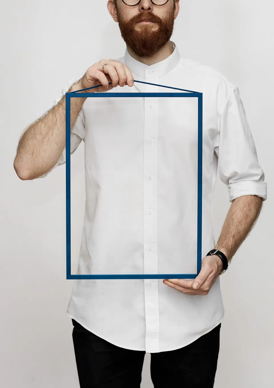 The Poster Club Frames Moebe Frame Petrol Blue Bilderrahmen A3 blau