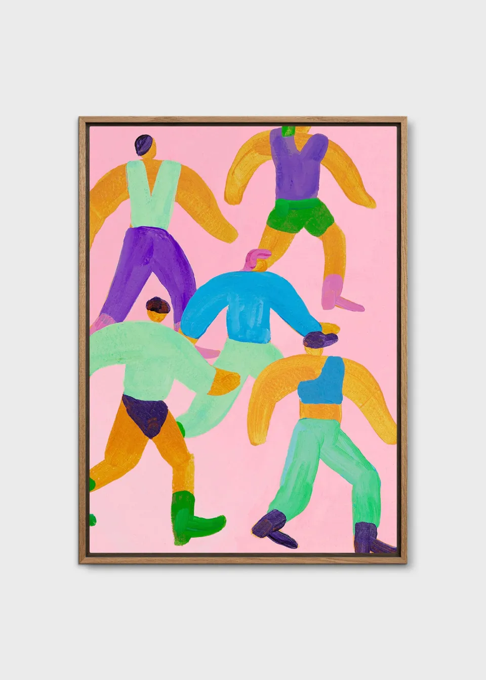 The Poster Club Walk the Walk Leinwandbild 50x70 cm bunt